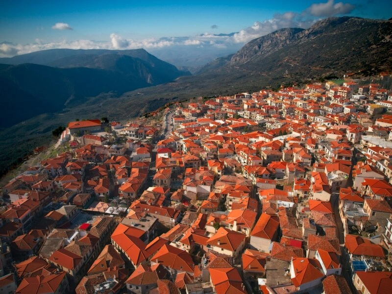 Panoramic view of Arachova