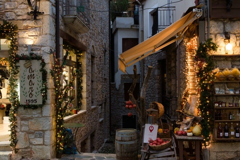 Charming streets of Arachova